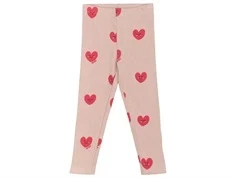 THE NEW Siblings Nynne bukser adobe rose med hjerteprint